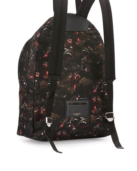 Givenchy Monkey Brothers Neoprene Backpack, Black